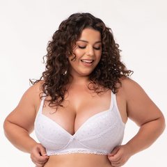 Sutiã Com Bojo Estruturado Plus Size Flavia em Renda (Ref:6190) na internet