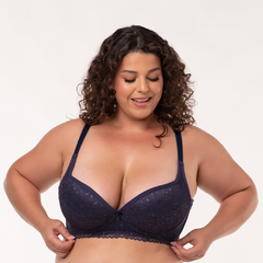 Sutiã Com Bojo Estruturado Plus Size Flavia em Renda (Ref:6190) - Thailú Lingerie Atacado