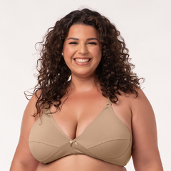 Sutiã sem Bojo Estruturado Plus Size Estela em Suplex Liso (Ref:6200)