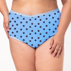 Calcinha Clássica Plus Size Clarice em Cotton Estampado (Ref:6207) na internet