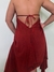 Vestido Indiano de Pontas Estonado Marrocos Vermelho na internet