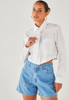 Camisa Cropped Gravata - comprar online