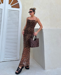 Vestido Tule Animal Print