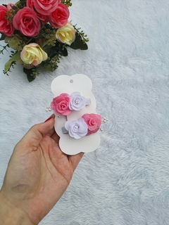 Par de Hair clips de Flor 