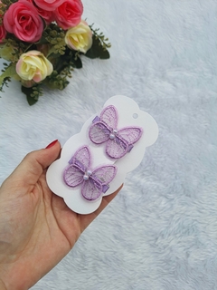 Hair clips de Borboleta de Organza - loja online