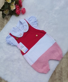 Conjunto de Jardineira e Body Branco - comprar online