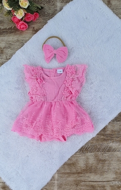 Romper Vestido tule de luxo