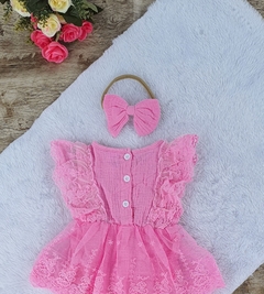 Romper Vestido tule de luxo - Ateliê Vivi Delfino 