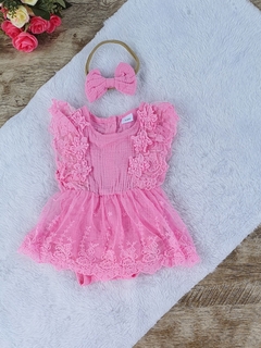 Romper Vestido tule de luxo