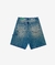 Jorts Double Knee ''Fdr Pattern'' Old Blue - comprar online