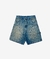 Jorts Double Knee ''Fdr Pattern'' Old Blue