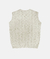 Knit Vest ''BRAID'' Off White Fdr - comprar online