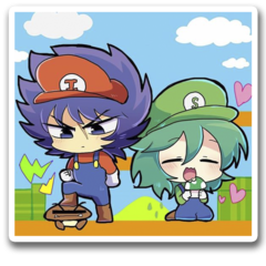 /sticker_CDZ: Ikki y Shaun (Mario y Luigi)