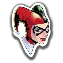 /STICKER_COMICS_DC Harley_Quinn (Face)