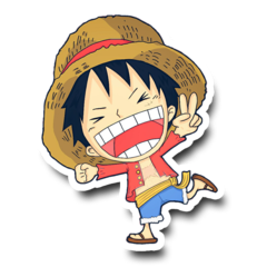 /STICKER_ONE_PIECE: LUFFY (2)