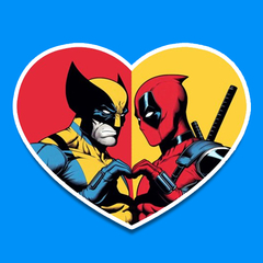 /STICKER_COMICS_MARVEL: deadpool-Wolverine