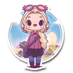 /STICKER_HARRY_POTTER: Luna (chibi 2)