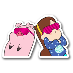 /STICKERS_GRAVITY_FALLS: Mabel_Pato_Lentes