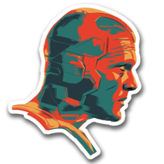 /STICKER_COMICS_MARVEL: VISION (PERFIL)