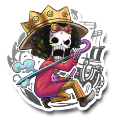 /STICKER_ONE_PIECE: brook