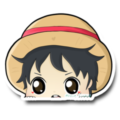 /STICKER_ONE_PIECE: Luffy (4)