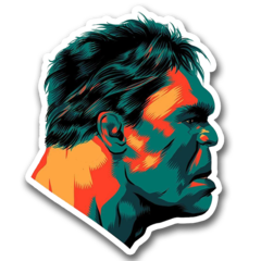 /STICKER_COMICS_MARVEL: hulk (PERFIL)