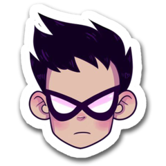 /STICKER_COMICS_DC TEEN_Robin (face)