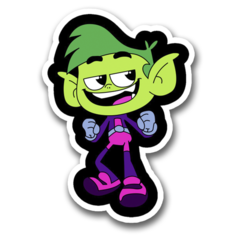 /STICKER_COMICS_DC Chico_Bestia_TITANS_GO!