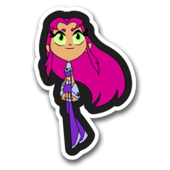 /STICKER_COMICS_DC Starfire_TITANS_GO!