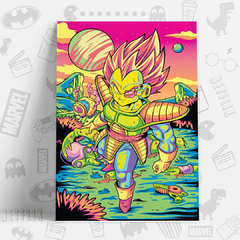 CUADRO_DRAGON_BALL_Vegeta_Saiyan_saga