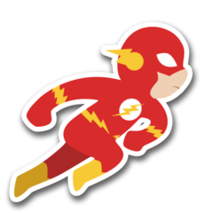 /STICKER_COMICS_DC Flash (chibi)