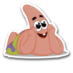 /STICKERS_BOB_ESPONJA: Patricio