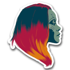 /STICKER_COMICS_MARVEL: GAMORA (PERFIL)