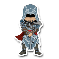 /STICKER_ASSASINS_CRED: Ezio_auditore (Chibi)