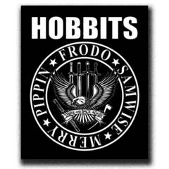 /STICKER_EL_SEÑOR_DE_LOS_ANILLOS: Hobbits (Ramones)