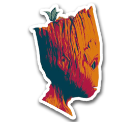 /STICKER_COMICS_MARVEL: GROOT (PERFIL)