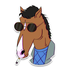 /STICKER_BOJACK_HORSEMAN_face