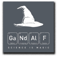 /STICKER_EL_SEÑOR_DE_LOS_ANILLOS: Gandalf (science)