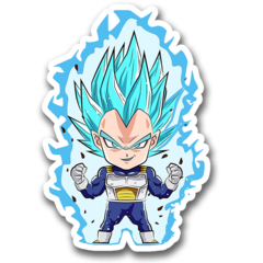 /sticker_Dragon Ball: Vegeta (SSJBlue Chibi)