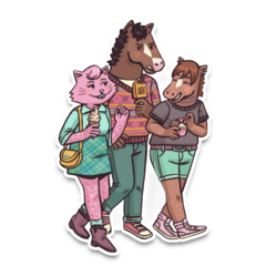 /STICKER_Bojack_Horseman_Family