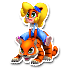 /STICKER_CRASH_BANDICOOT: Coco_Bandicoot_Pura