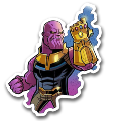 /STICKER_COMICS_MARVEL: Thanos