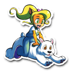 /STICKER_CRASH_BANDICOOT: Coco_Bandicoot_Polar