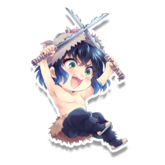 /STICKER_DEMON_SLAYER: INOSUKE_CHIBI