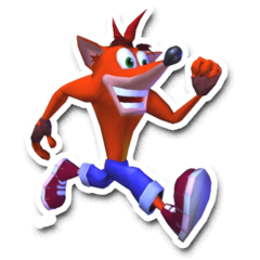 /STICKER_CRASH_BANDICOOT: Clasico_Playstation_1