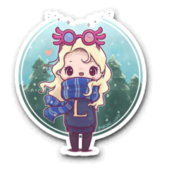 /STICKER_HARRY_POTTER: Luna (chibi 3)