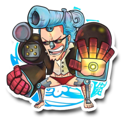 /STICKER_ONE_PIECE: Franky