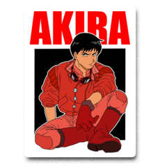 /STICKER_AKIRA: Kaneda (estilo_poster)