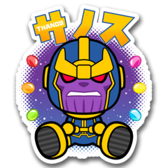 /STICKER_COMICS_MARVEL: Thanos (Japan)