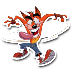 /STICKER_CRASH_BANDICOOT: (3)